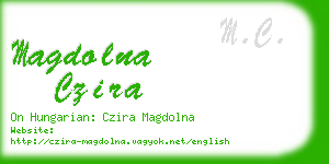 magdolna czira business card